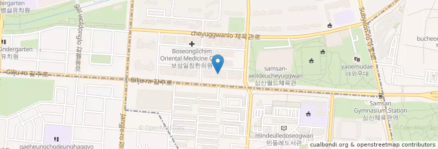 Mapa de ubicacion de 글로리병원 en كوريا الجنوبية, إنتشون, 부평구.