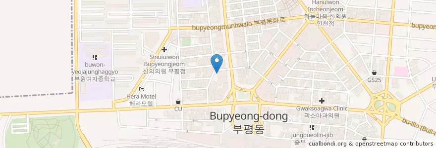 Mapa de ubicacion de 제일항외과 en Corée Du Sud, Inchon, 부평구, 부평동.