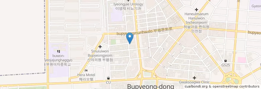 Mapa de ubicacion de 샤넬성형외과 en 韩国/南韓, 仁川廣域市, 富平區, 부평동.
