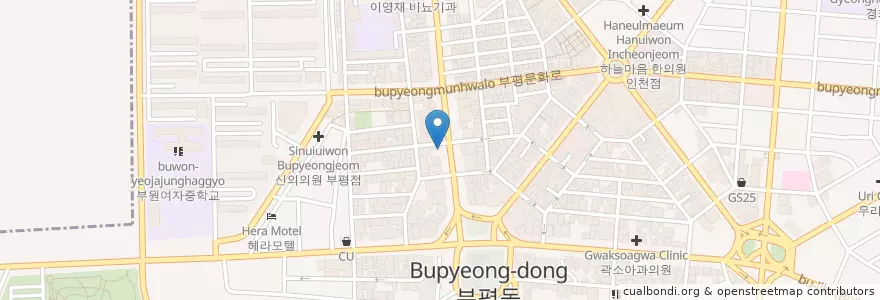 Mapa de ubicacion de 금세형성형외과 en کره جنوبی, 인천, 부평구, 부평동.