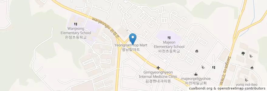 Mapa de ubicacion de 이안치과 en Corée Du Sud, Inchon, 서구.