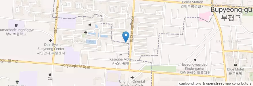 Mapa de ubicacion de 황실한의원 en 韩国/南韓, 仁川廣域市, 富平區, 청천2동.