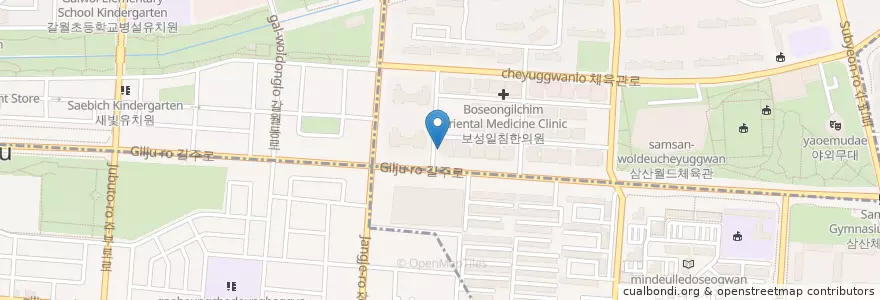 Mapa de ubicacion de 이다움치과 en Zuid-Korea, 인천, 부평구.