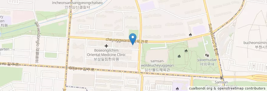 Mapa de ubicacion de 아름다운성형외과 en Güney Kore, 인천, 부평구.