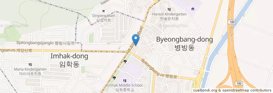 Mapa de ubicacion de 굿모닝치과 계양점 en Güney Kore, 인천, 계양구.