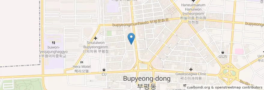 Mapa de ubicacion de 유앤아이성형외과 en کره جنوبی, 인천, 부평구, 부평동.