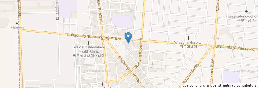 Mapa de ubicacion de 부평대항외과 en 대한민국, 인천, 부평구, 부평동.