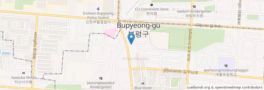 Mapa de ubicacion de 아이튼튼한방병원 en 大韓民国, 仁川広域市, 富平区.