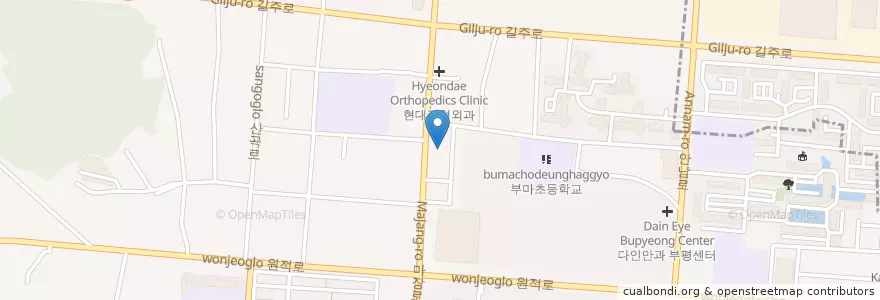 Mapa de ubicacion de 부평사랑내과 en Korea Selatan, 인천, 부평구.
