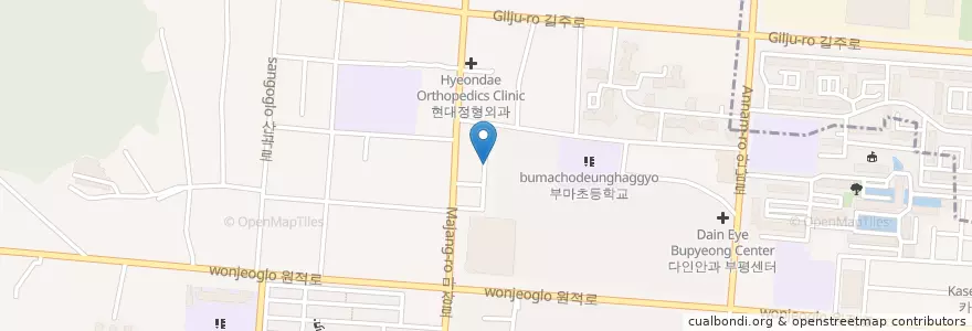 Mapa de ubicacion de 새봄소아청소년과의원 en Korea Selatan, 인천, 부평구.