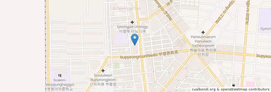 Mapa de ubicacion de 한길안과병원 en 대한민국, 인천, 부평구, 부평동.