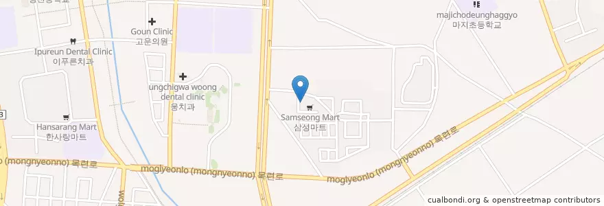Mapa de ubicacion de 즐거운치과의원 en Coreia Do Sul, Jeolla Do Sul, Gwangju, 광산구.