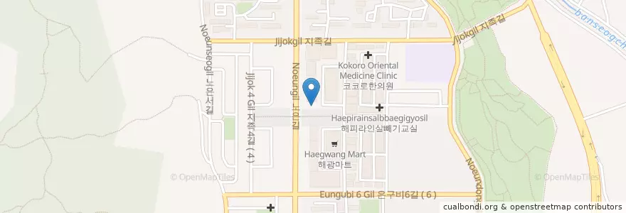 Mapa de ubicacion de 노은연합치과 en Corea Del Sur, Daejeon, 유성구, 노은동.