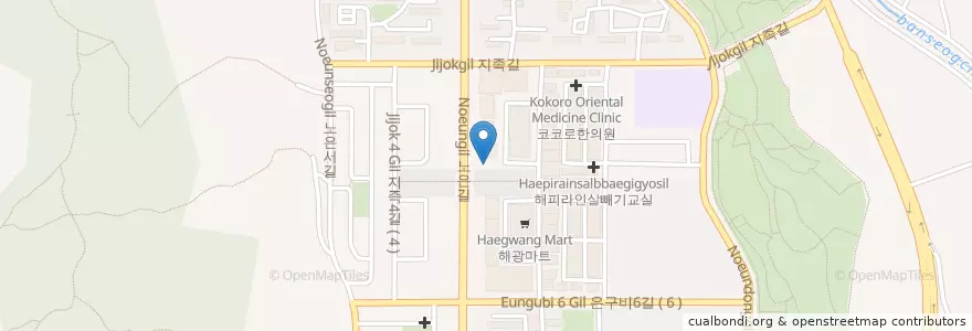 Mapa de ubicacion de 제중당한의원 en Corea Del Sur, Daejeon, 유성구, 노은동.