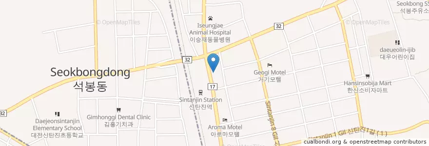 Mapa de ubicacion de 삼성치과의원 en Korea Selatan, Daejeon, 대덕구.