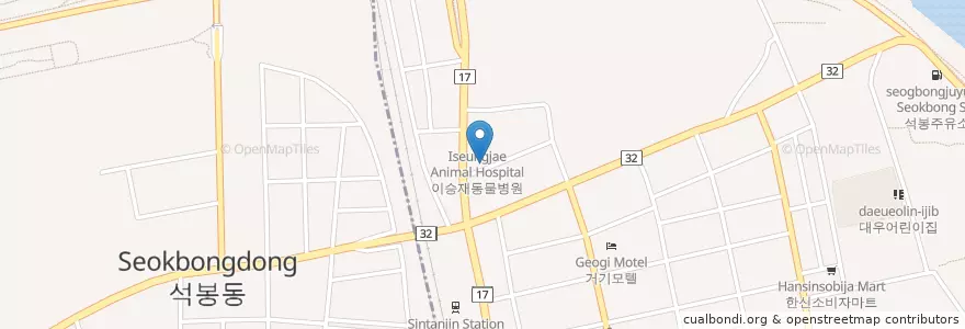 Mapa de ubicacion de 신탄진 예치과 en كوريا الجنوبية, دايجيون, 대덕구.