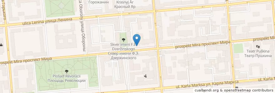 Mapa de ubicacion de Шкварок en 러시아, Сибирский Федеральный Округ, Красноярский Край, Городской Округ Красноярск.