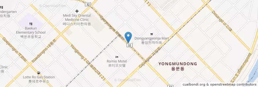 Mapa de ubicacion de 엘치과의원 en Республика Корея, Тэджон, 서구, 탄방동.