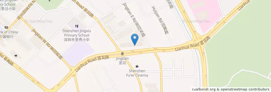 Mapa de ubicacion de 麦当劳 en 중국, 광둥성, 선전시, 福田区.