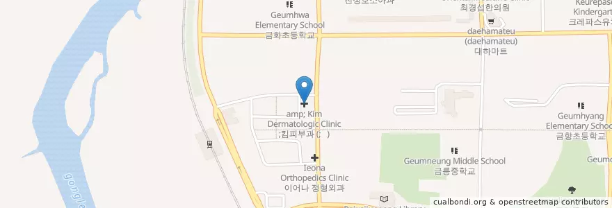 Mapa de ubicacion de 화이트치과의원 en Coreia Do Sul, Gyeonggi, 파주시, 금촌2동.