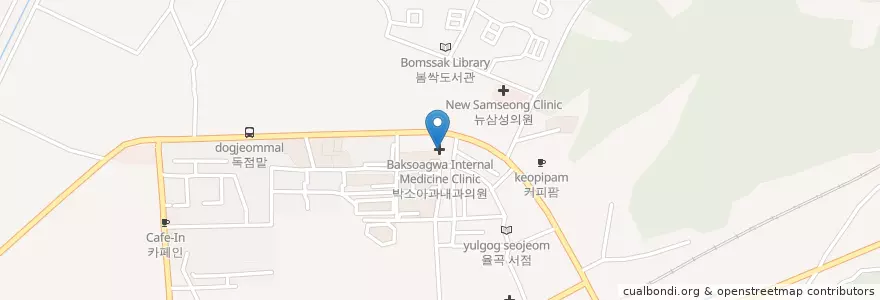 Mapa de ubicacion de 도영범치과의원 en Güney Kore, 경기도, 파주시, 금촌1동.