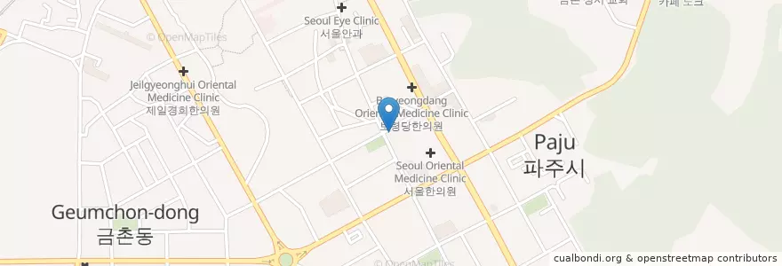 Mapa de ubicacion de 성모신경외과의원 en Korea Selatan, Gyeonggi, 파주시, 금촌1동.