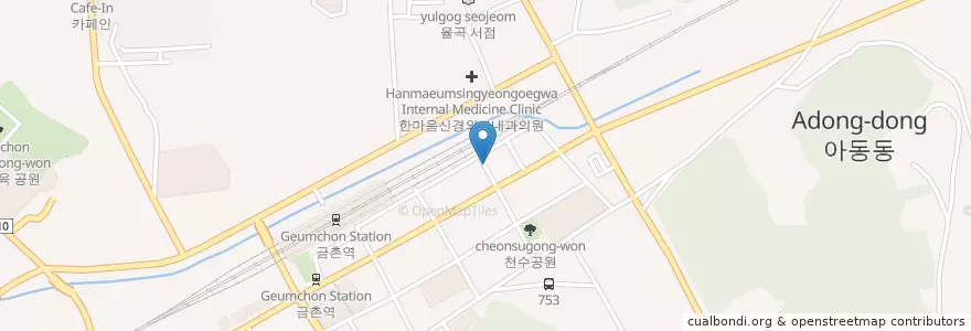 Mapa de ubicacion de 새서울정형외과 en 韩国/南韓, 京畿道, 坡州市, 금촌1동.