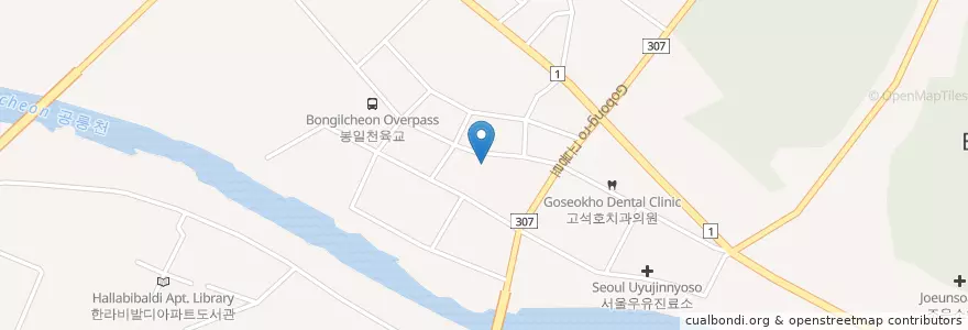 Mapa de ubicacion de 손내과소아과 en كوريا الجنوبية, 경기도, 파주시, 조리읍.