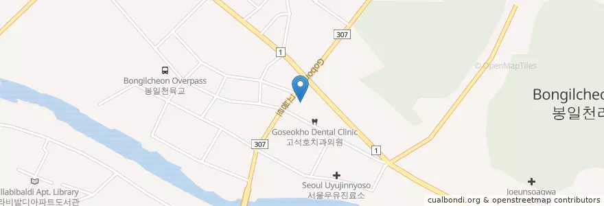 Mapa de ubicacion de 파주한의원 en 대한민국, 경기도, 파주시, 조리읍.