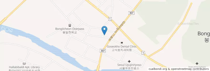 Mapa de ubicacion de 약손한의원 en کره جنوبی, گیونگی-دو, پاجو, 조리읍.