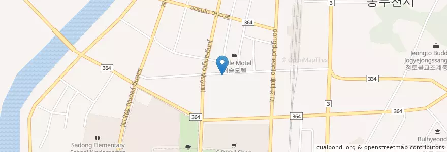 Mapa de ubicacion de 이례동물병원 en 대한민국, 경기도, 동두천시.