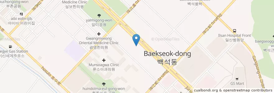 Mapa de ubicacion de 새빛안과병원 en Corée Du Sud, Gyeonggi, 고양시, 일산동구.