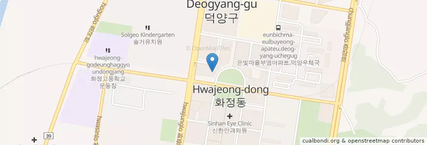 Mapa de ubicacion de 황성진성형외과 en كوريا الجنوبية, 경기도, 고양시, 덕양구.