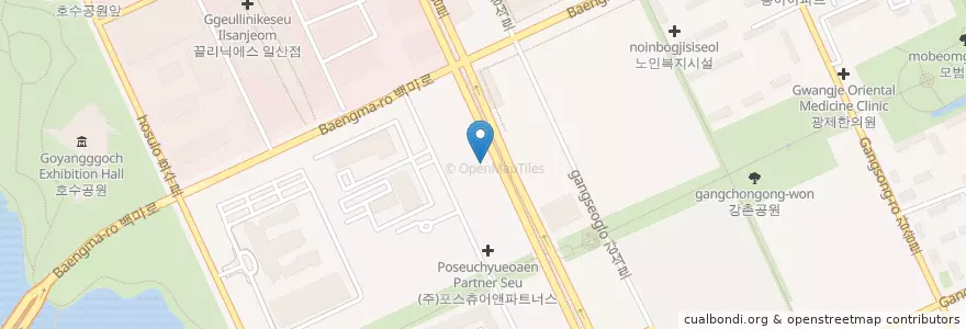 Mapa de ubicacion de 마두린치과 en 대한민국, 경기도, 고양시, 일산동구.