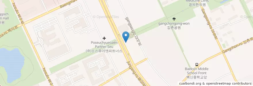 Mapa de ubicacion de 마두이비인후과의원 en Korea Selatan, Gyeonggi, 고양시, 일산동구.