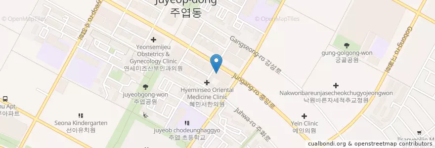 Mapa de ubicacion de 엠엔엠서울소아과 en Zuid-Korea, Gyeonggi-Do, 고양시, 일산서구.