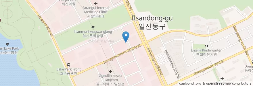 Mapa de ubicacion de 파이안성형외과 en 韩国/南韓, 京畿道, 高阳市, 一山東區.