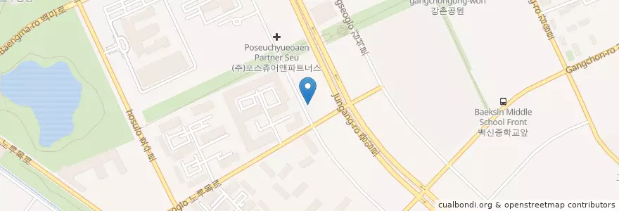 Mapa de ubicacion de 일산제일병원 en كوريا الجنوبية, 경기도, 고양시, 일산동구.