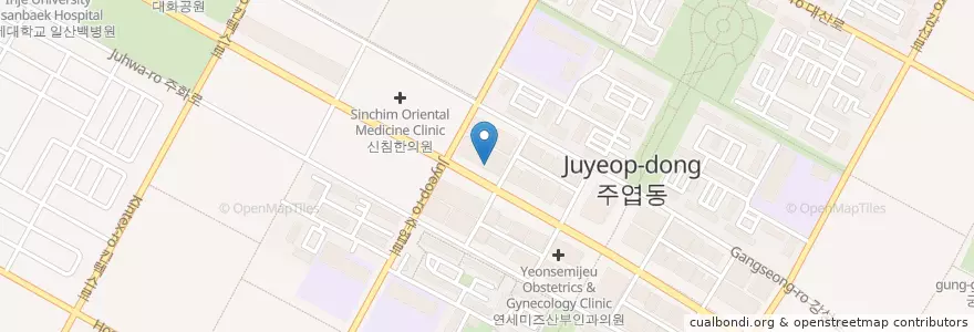 Mapa de ubicacion de 서광한의원 en كوريا الجنوبية, 경기도, 고양시, 일산서구.