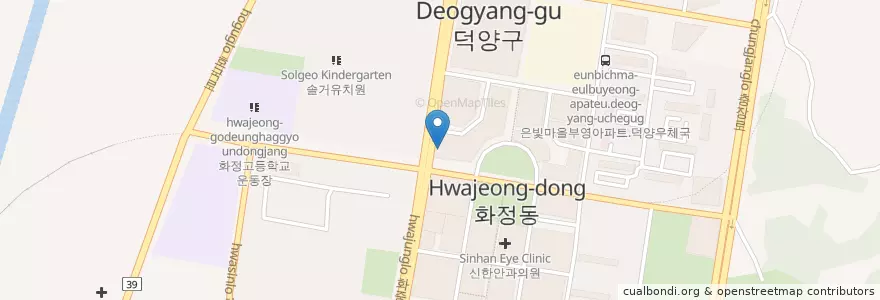 Mapa de ubicacion de 예피부과 en Coreia Do Sul, Gyeonggi, 고양시, 덕양구.
