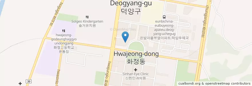 Mapa de ubicacion de 유내과의원 en Südkorea, Gyeonggi-Do, 고양시, 덕양구.