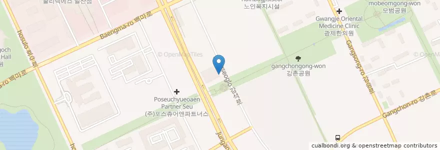Mapa de ubicacion de 박유정내과의원 en كوريا الجنوبية, 경기도, 고양시, 일산동구.