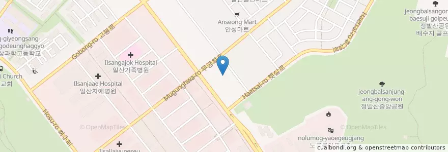 Mapa de ubicacion de 이성형외과 en Güney Kore, 경기도, 고양시, 일산동구.