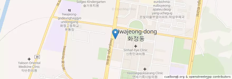 Mapa de ubicacion de 경희당한의원 en Corée Du Sud, Gyeonggi, 고양시, 덕양구.
