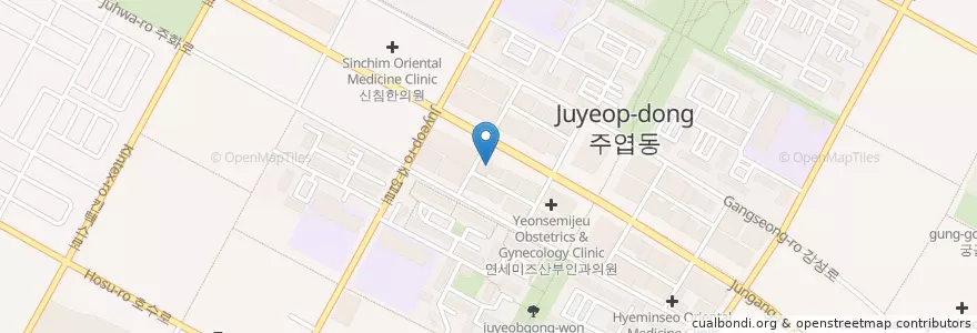 Mapa de ubicacion de 리빙웰치과병원 en Güney Kore, 경기도, 고양시, 일산서구.