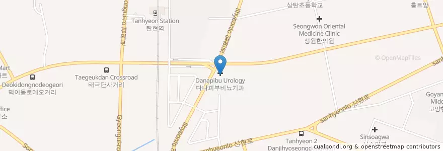 Mapa de ubicacion de 차동일한의원 en Güney Kore, 경기도, 고양시, 일산서구.