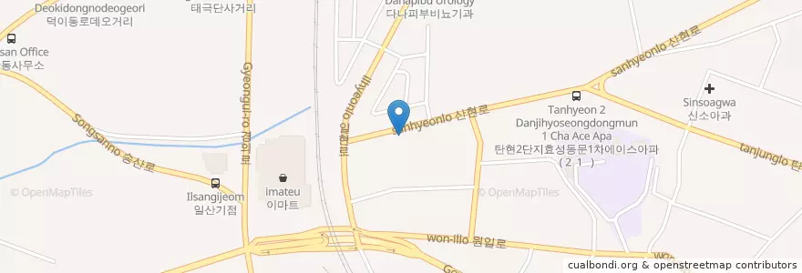 Mapa de ubicacion de 임준석동물병원 en 대한민국, 경기도, 고양시, 일산서구.