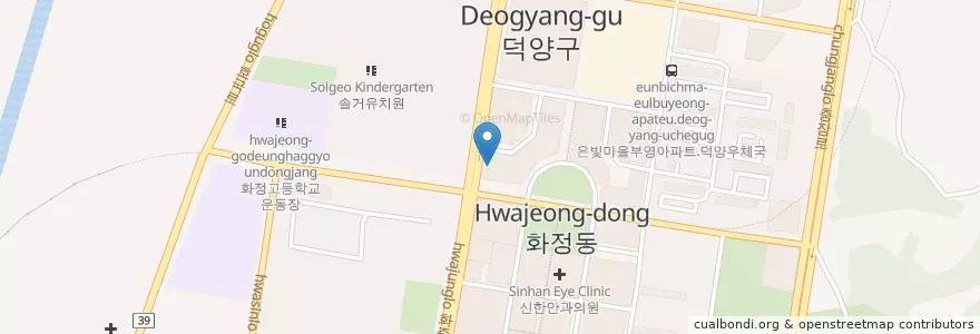 Mapa de ubicacion de 챠밍캠프 en 大韓民国, 京畿道, 高陽市, 徳陽区.