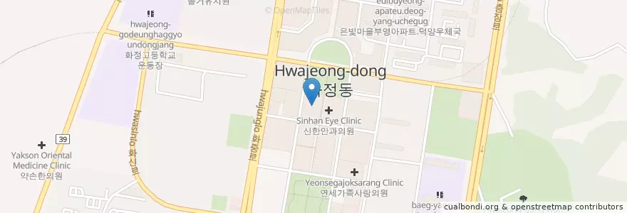 Mapa de ubicacion de 강재활의학과의원 en کره جنوبی, گیونگی-دو, 고양시, 덕양구.