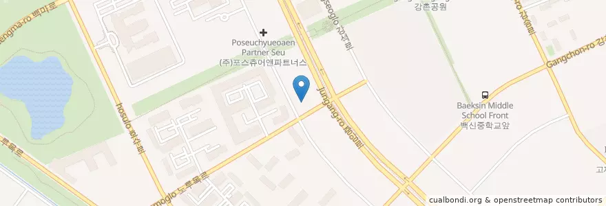 Mapa de ubicacion de 이사랑치과 en Республика Корея, Кёнгидо, Коян, 일산동구.